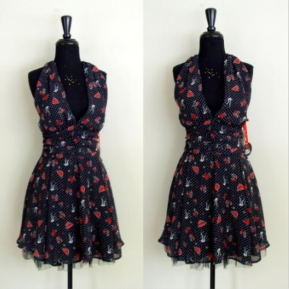 Hell Bunny Dresses & Skirts - Hell Bunny Sailor Jane Marina Halter Dress